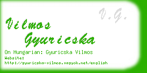 vilmos gyuricska business card